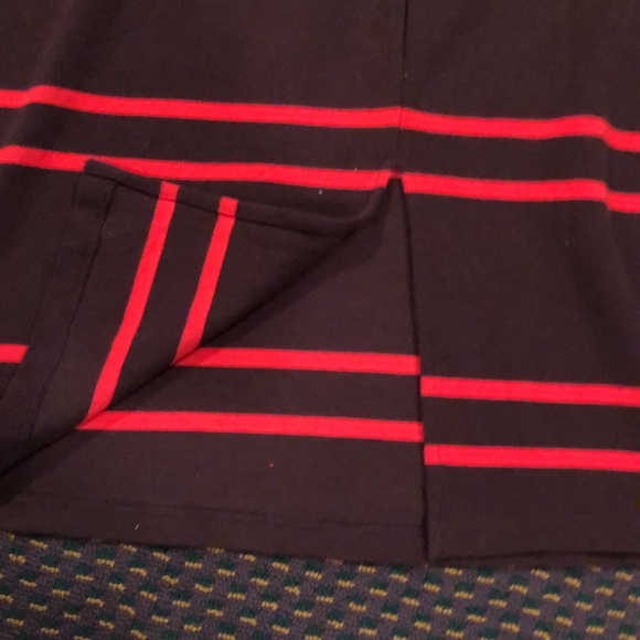 Old Navy XXL brown & red striped maternity dress - Picture 7 of 9